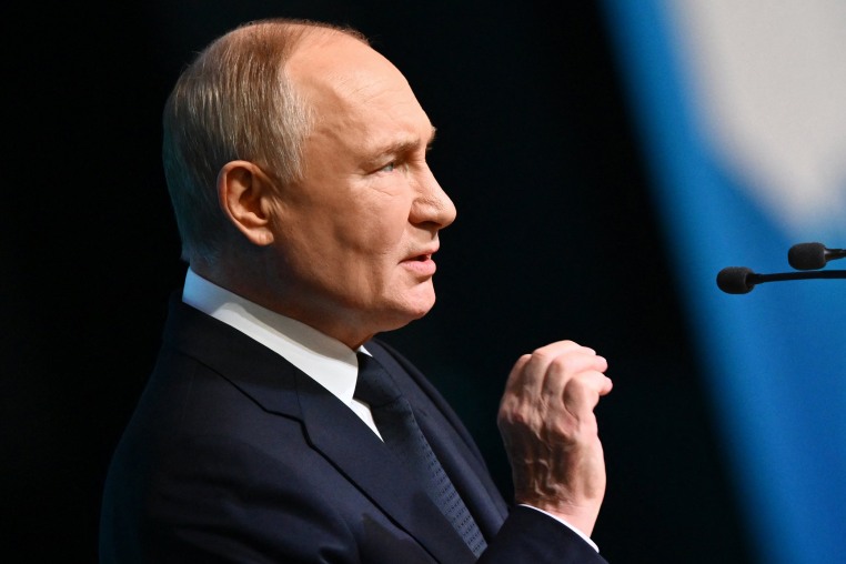 Russian President Vladimir Putin in Moscow