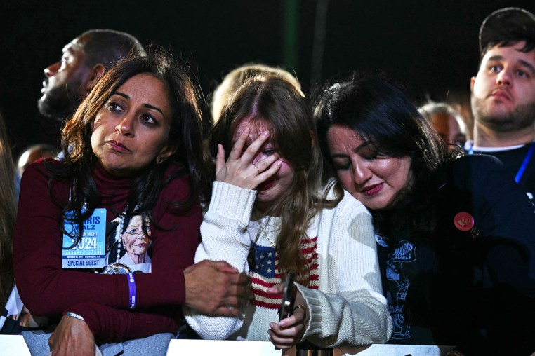 Kamala Harris supporters react to election results