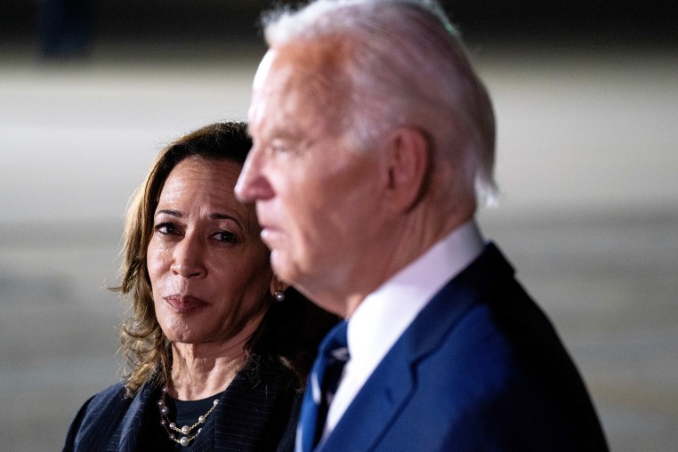 Kamala Harris and Joe Biden