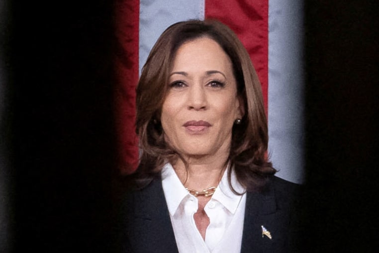 Vice President Kamala Harris  inside the House Chamber