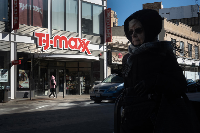 A T. J. Maxx store on February 28, 2024 in Chicago, Illinois. 