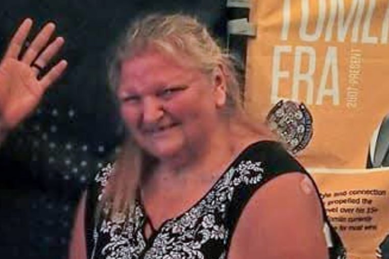 Woman who fell in sinkhole.