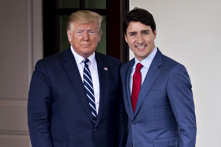 Donald Trump and Justin Trudeau