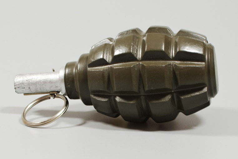 A hand grenade.