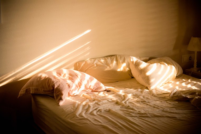 Sunlight on a bed 