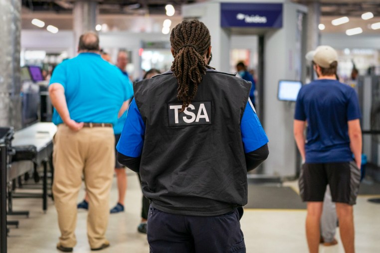 TSA agent at the aiport.