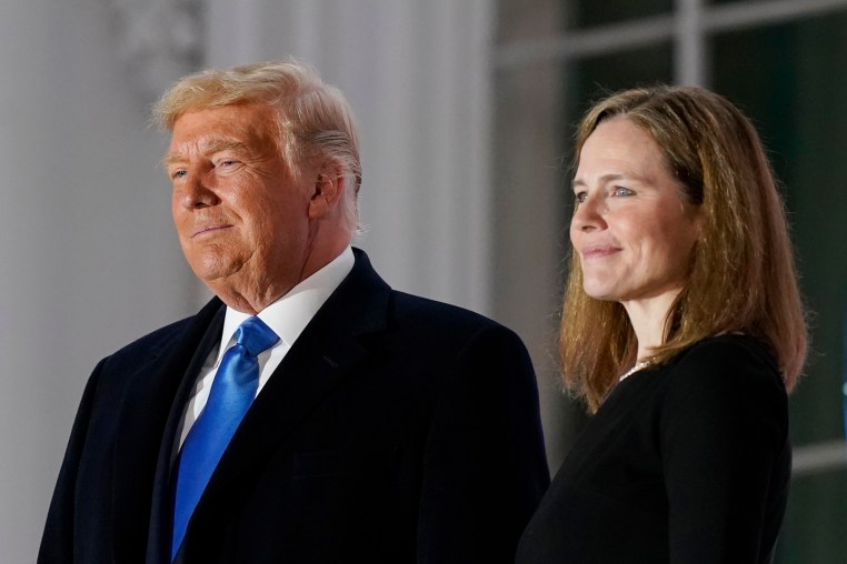 Donald Trump and Amy Coney Barrett