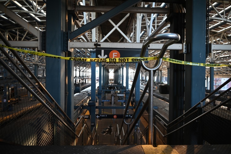 Police investigate at the Coney Island-Stillwell Avenue Station in Brooklyn 