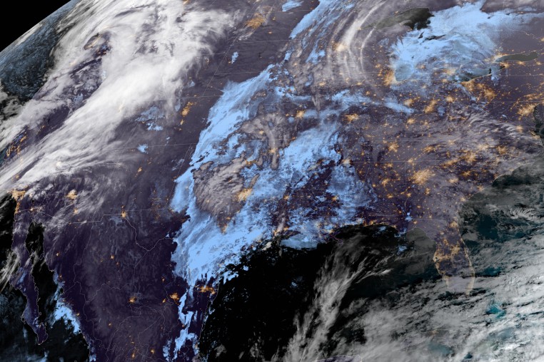 Weather over the United States.