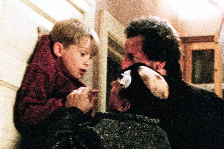 Macaulay Culkin, Joe Pesci, and Daniel Stern in "Home Alone."