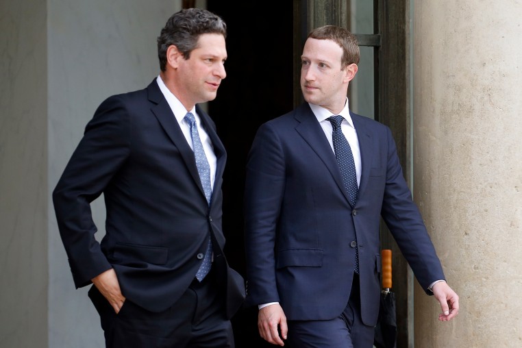 French President Emmanuel Macron Receives Members of "Tech For Good" At ELysee Palace In Paris