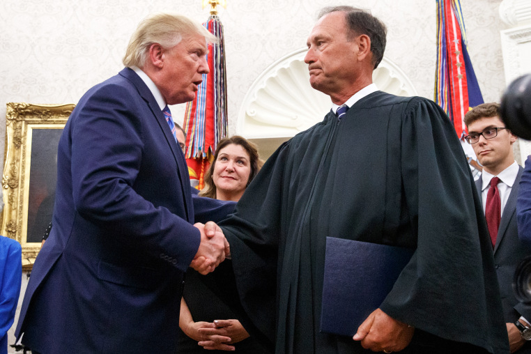 Samuel Alito, Donald Trump politics political politician handshake profile