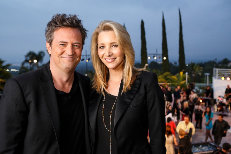 Matthew Perry and Lisa Kudrow in Los Angeles in 2013.