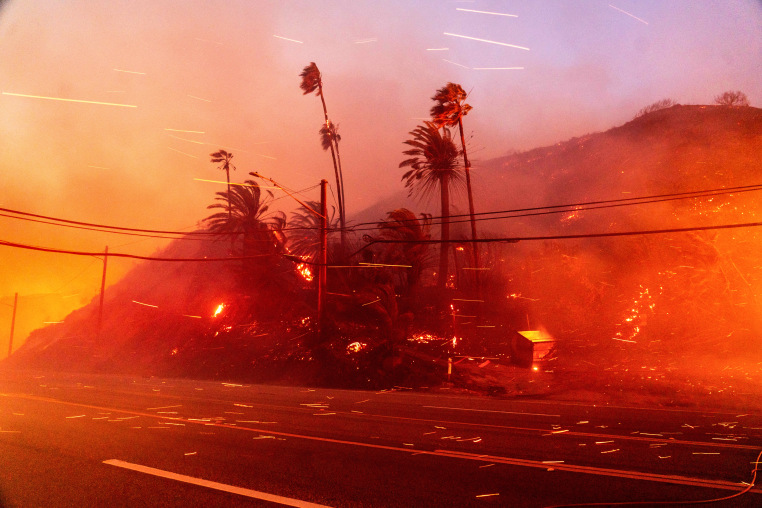 Los Angeles-Area Fires Erupt As Dangerous Wind Storm Begins
