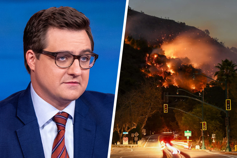 Chris Hayes; Palisades fire