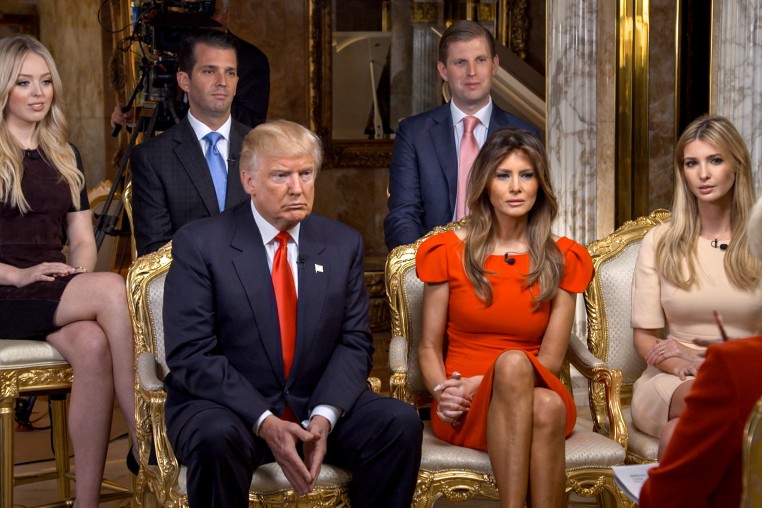 Donald Trump and his family.