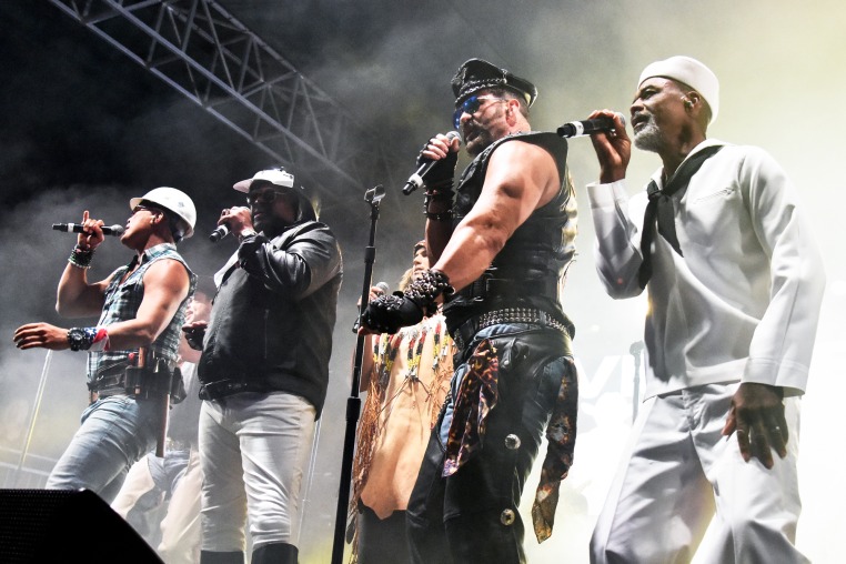 James Kwong, Victor Willis, Jeffrey James Lippold, and James Lee of Village People perform