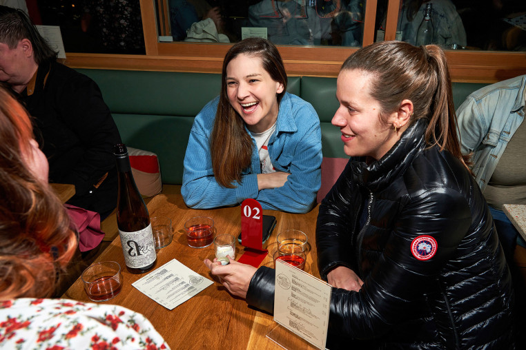 Patrons drink at the Ruby Fruit in Los Angeles in 2023.