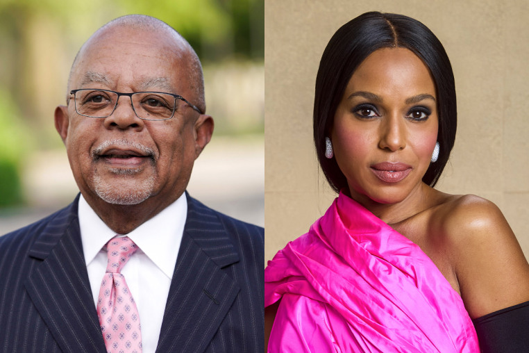 A split composite of Henry Louis Gates and Kerry Washington.