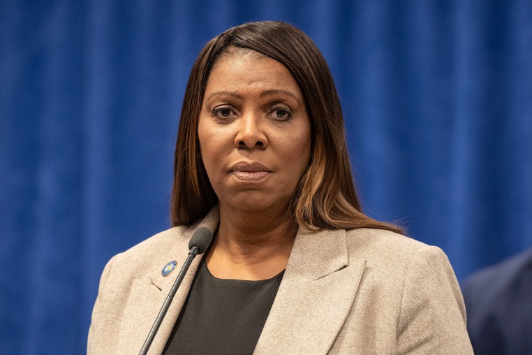 New York State Attorney General Letitia James makes an