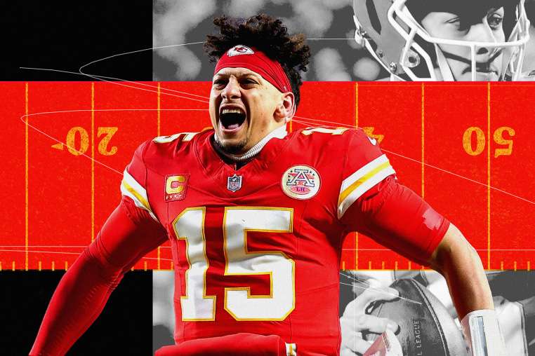 Photo illustration of Patrick Mahomes 