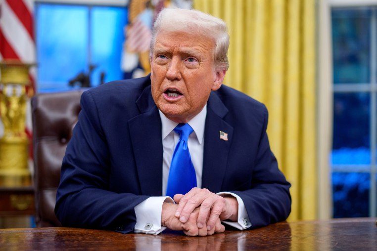 Image: President Donald Trump Signing Executive Orders In The Oval Office politics political politician Resolute Desk