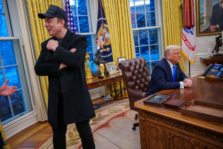 Elon Musk Joins President Trump For Signing Executive Orders In The Oval Office