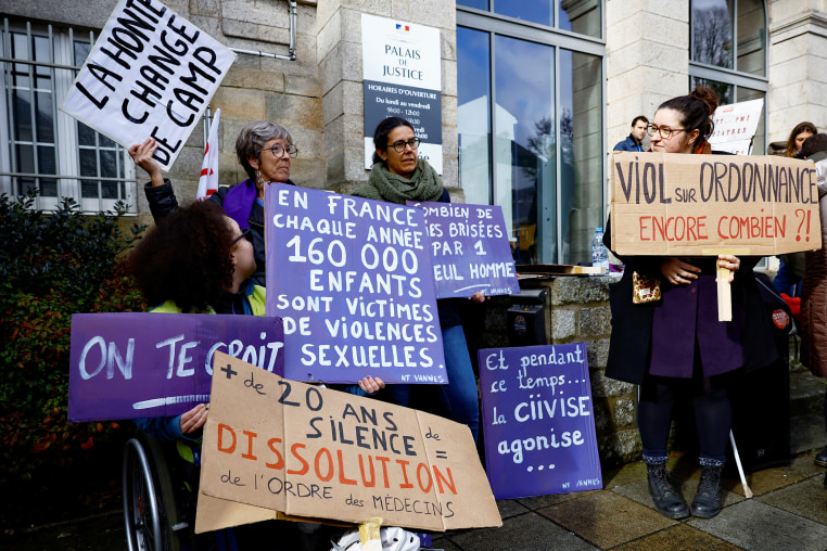 Trial of ex-surgeon Joel Le Scouarnec at the courthouse in Vannes