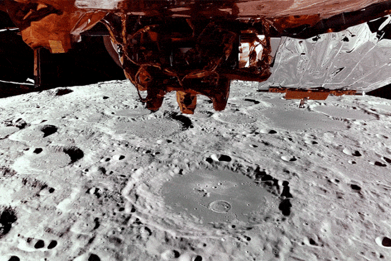 Firefly's Blue Ghost lander captured footage of the Moon during its third lunar orbit maneuver on Feb. 24, 2025.
