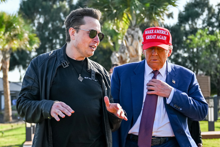 Donald Trump Watches SpaceX Launch Its Sixth Test Flight Of Starship Spacecraft elon musk