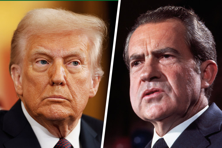 President Trump and former President Richard Nixon.