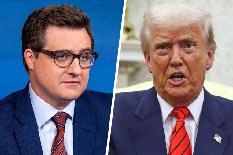 MSNBC's Chris Hayes; President Donald Trump