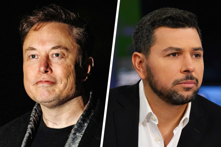 Side by side of Elon Musk and Ayman Mohyeldin