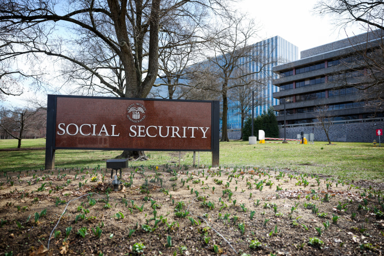 A sign in front of the entrance of the Security Administration's main campus.
