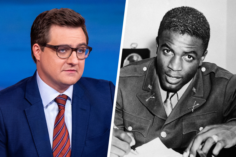 Chris Hayes and Jackie Robinson.