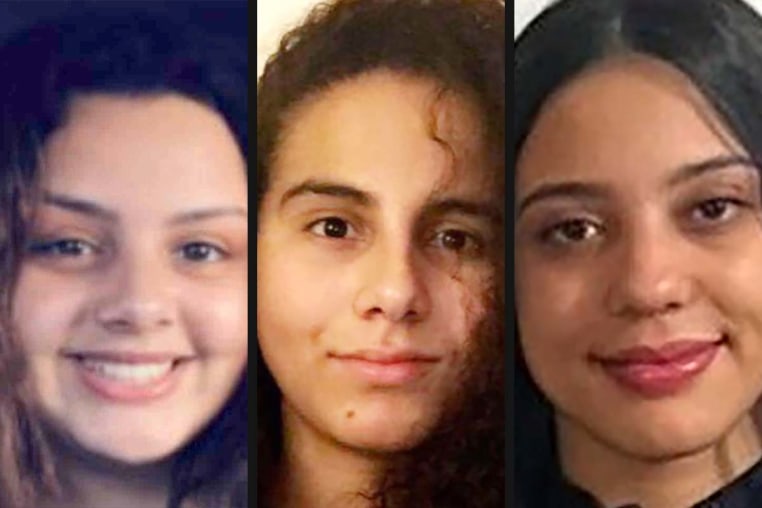 From left, Kaoutar Naqqad, Wafae El Arar, Imane Mallah.