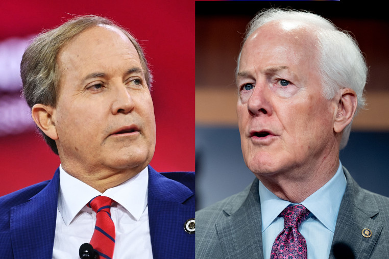Sen. John Cornyn (R-TX) and Texas Attorney General Ken Paxton.