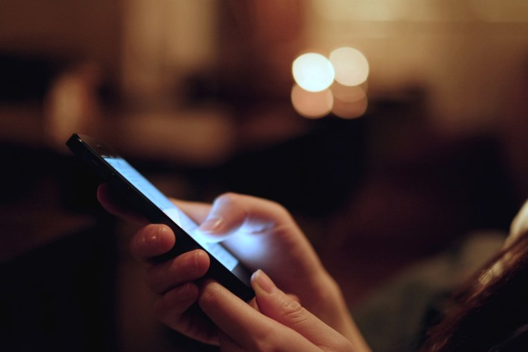 A person holding a phone