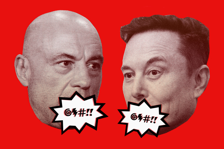 Photo Illustration: Joe Rogan and Elon Musk