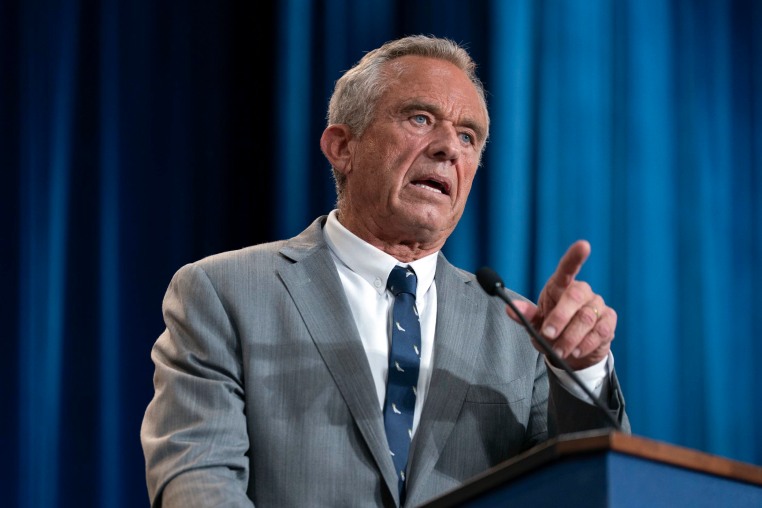 Health and Human Services Secretary Robert F. Kennedy Jr. speaks in Washington on April 22, 2025. 
