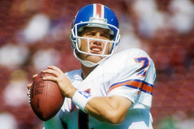 Denver Broncos quarterback John Elway in 1993.