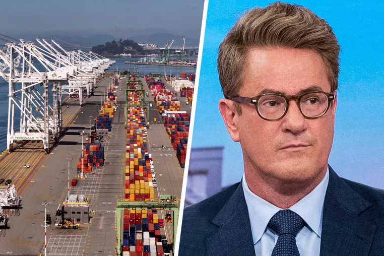 Side by side of a port and  Joe Scarborough