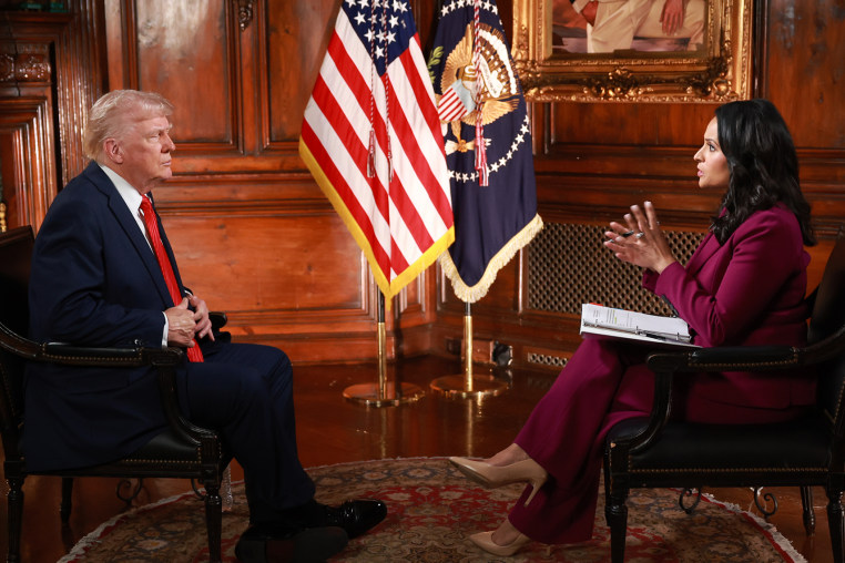 Kristen Welker  interviews President Donald Trump