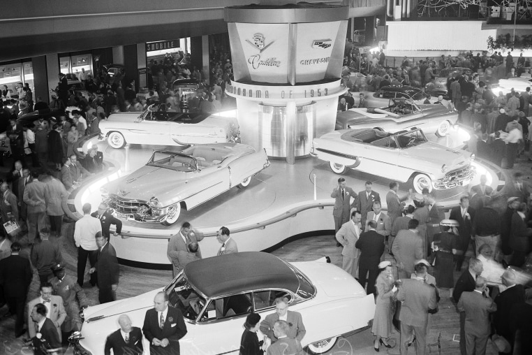General Motors motorama in April 1953. 