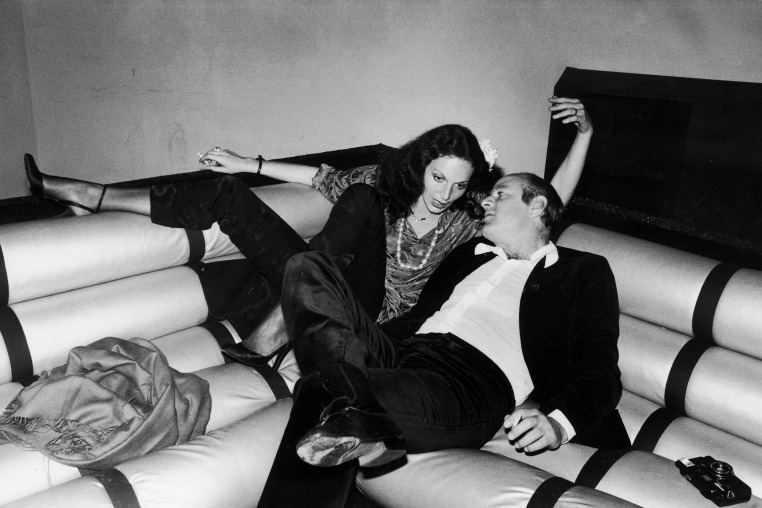 Diane Von Furstenberg and Barry Diller lounging