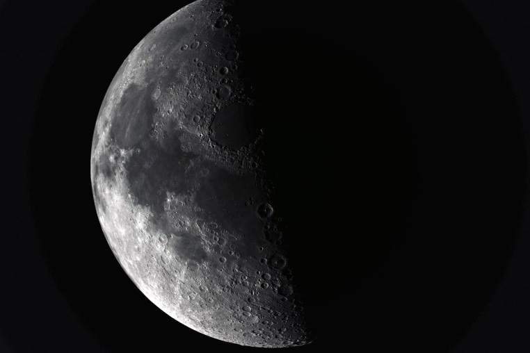 An image of the Moon taken on Feb. 15, 2025, by ispace’s Resilience lunar lander at an altitude of 14,439 kilometers.