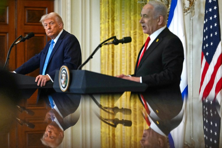 Donald Trump and Benjamin Netanyahu.
