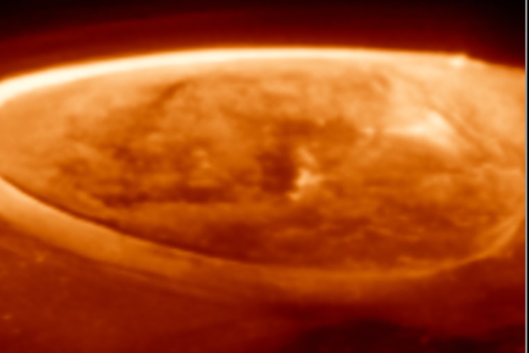 Observations of Jupiter’s auroras taken on Dec. 25, 2023.
