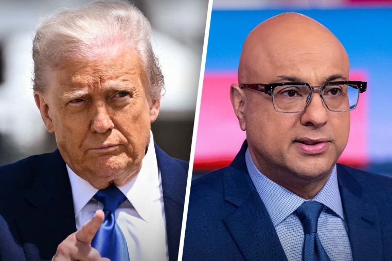 President Donald Trump; Ali Velshi