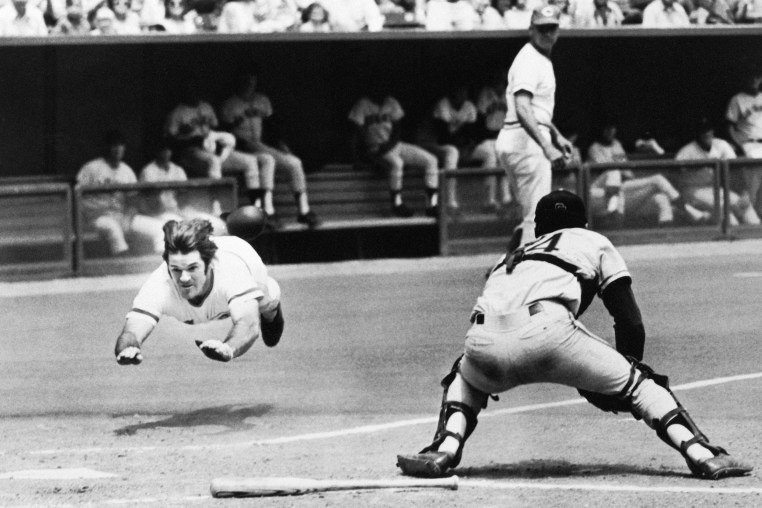 Pete Rose Diving For Homeplate